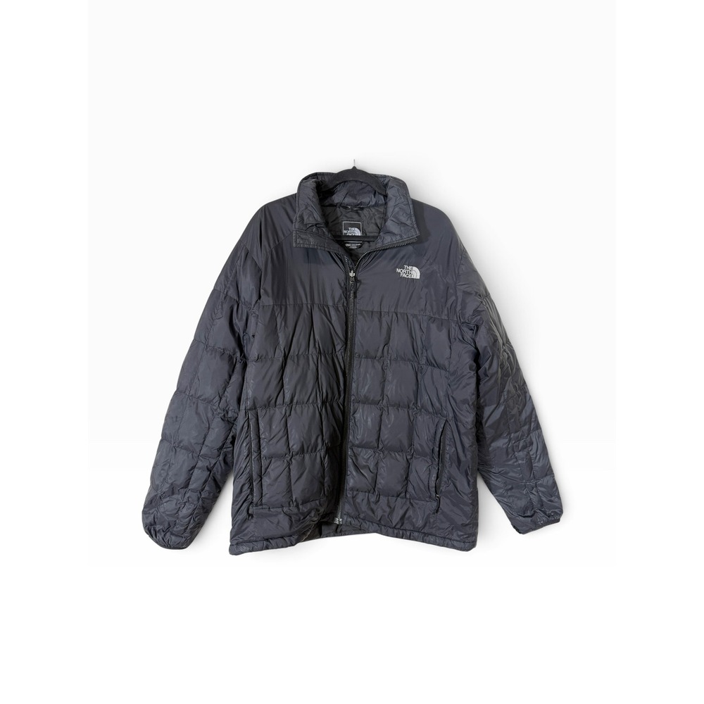 The North Face Mens 550 Down Black Full Zip Puffer Jacket Size Extra Large FLAW